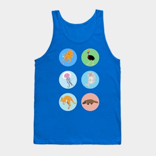 Happy Australian Animals Tank Top